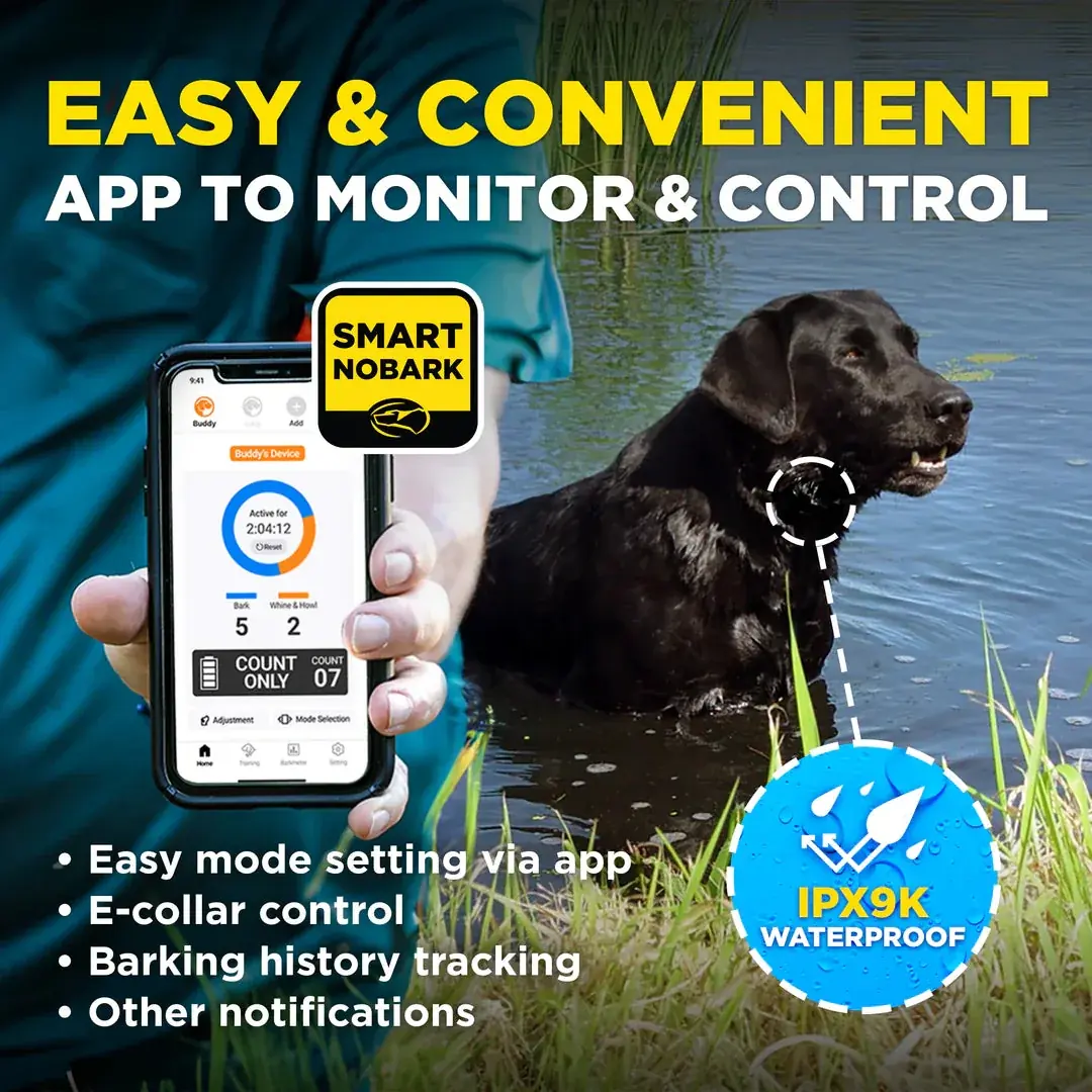 קולר נגד נביחות חכם Dogtra Smart NoBark – שליטה מהסמארטפון - תמונה 6