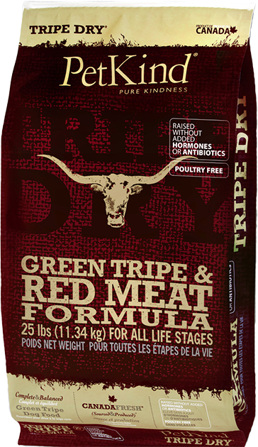 PetKind Green Tripe & Red Meat – מזון יבש לכלבים ללא דגנים 11.3 ק״ג - תמונה 1