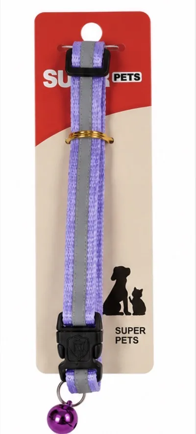 קולר זוהר בחושך לחתול עם פעמון SUPER PETS – מגוון צבעים - תמונה 4