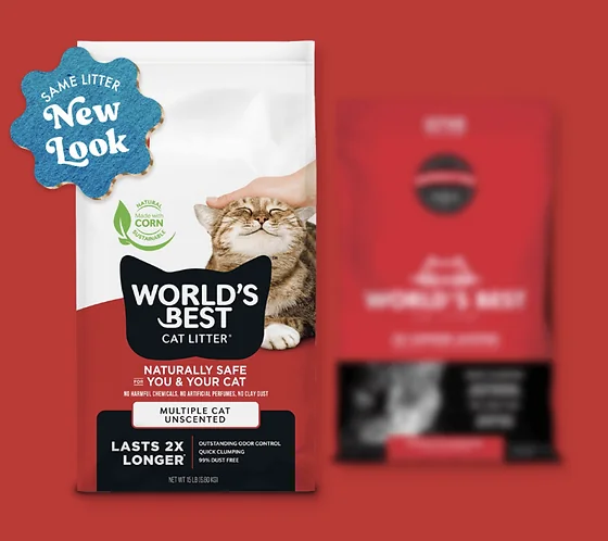 World's Best Multiple Cat Unscented – מצע אורגני מתגבש לחתולים ללא ריח - תמונה 3