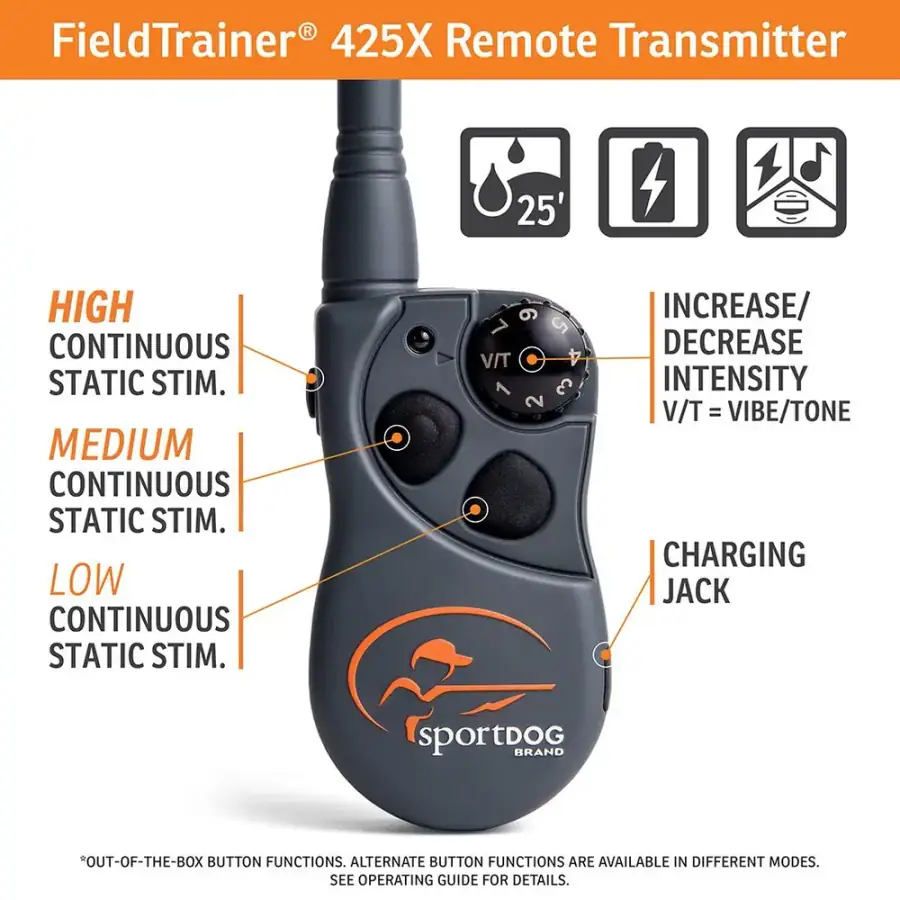 SportDOG FieldTrainer 425X – קולר אילוף אלקטרוני (שלט רחוק) - תמונה 3