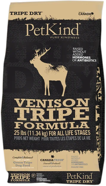PetKind Green Tripe & Venison – מזון יבש לכלבים ללא דגנים 11.3 ק״ג