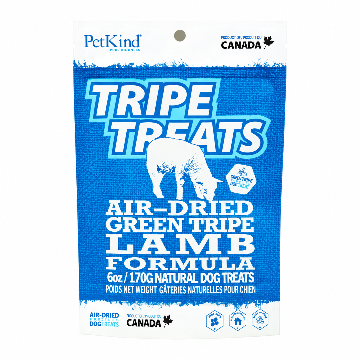 חטיפי קיבה ירוקה PetKind Tripe Treats בטעם כבש 170 גרם