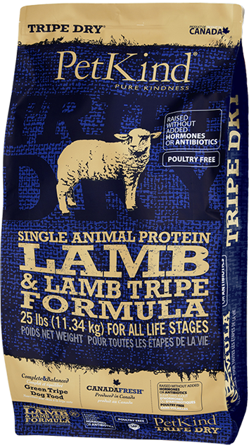 PetKind Green Tripe & Lamb – מזון יבש לכלבים ללא דגנים 11.3 ק״ג - תמונה 1