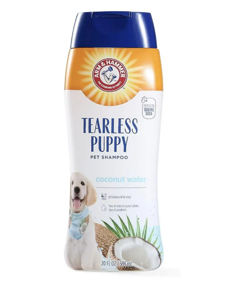 שמפו אל דמע לגורים בניחוח קוקוס – Arm & Hammer Tearless Puppy Shampoo – טיפוח והיגיינה