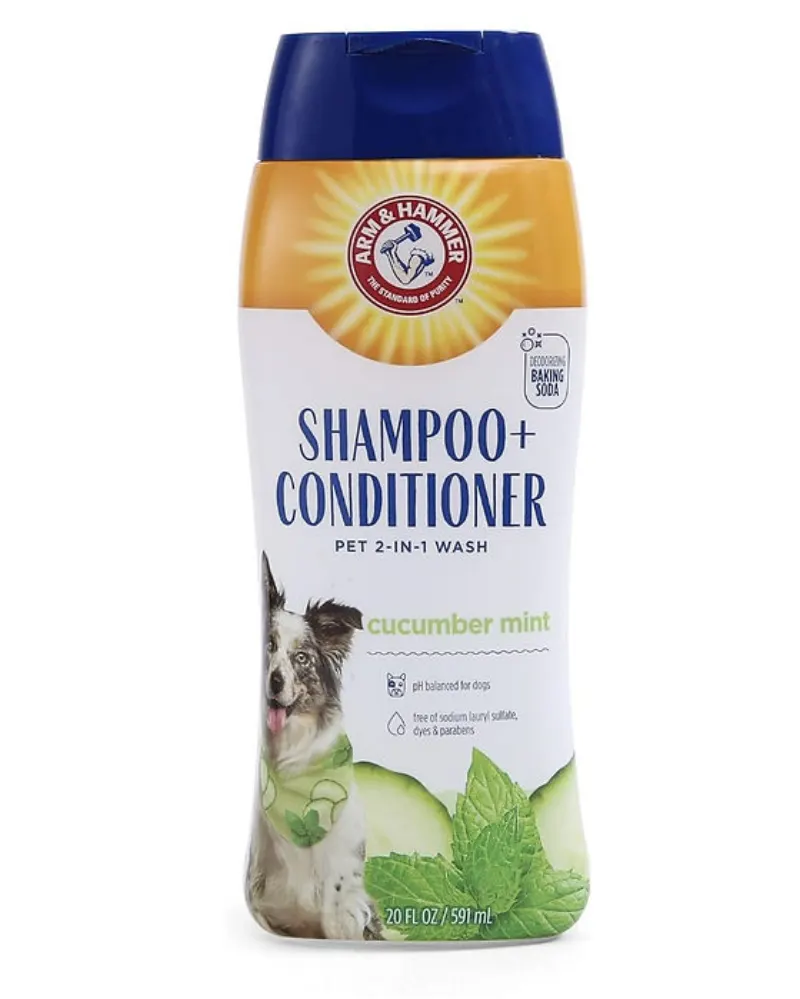 שמפו עם מרכך בניחוח מנטה מלפפון – Arm & Hammer Shampoo + Conditioner – טיפוח והיגיינה