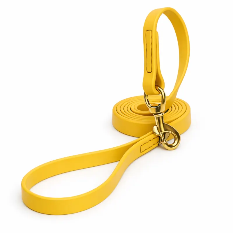 רצועה לכלב עשויה ביאוטן – Lemon Yellow – רצועות