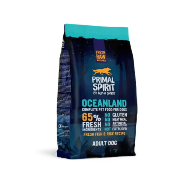 Primal Spirit Oceanland – דגים טריים ואורז 1 ק״ג
